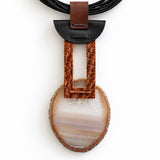 Raw Joy Klara necklace neutral & brown